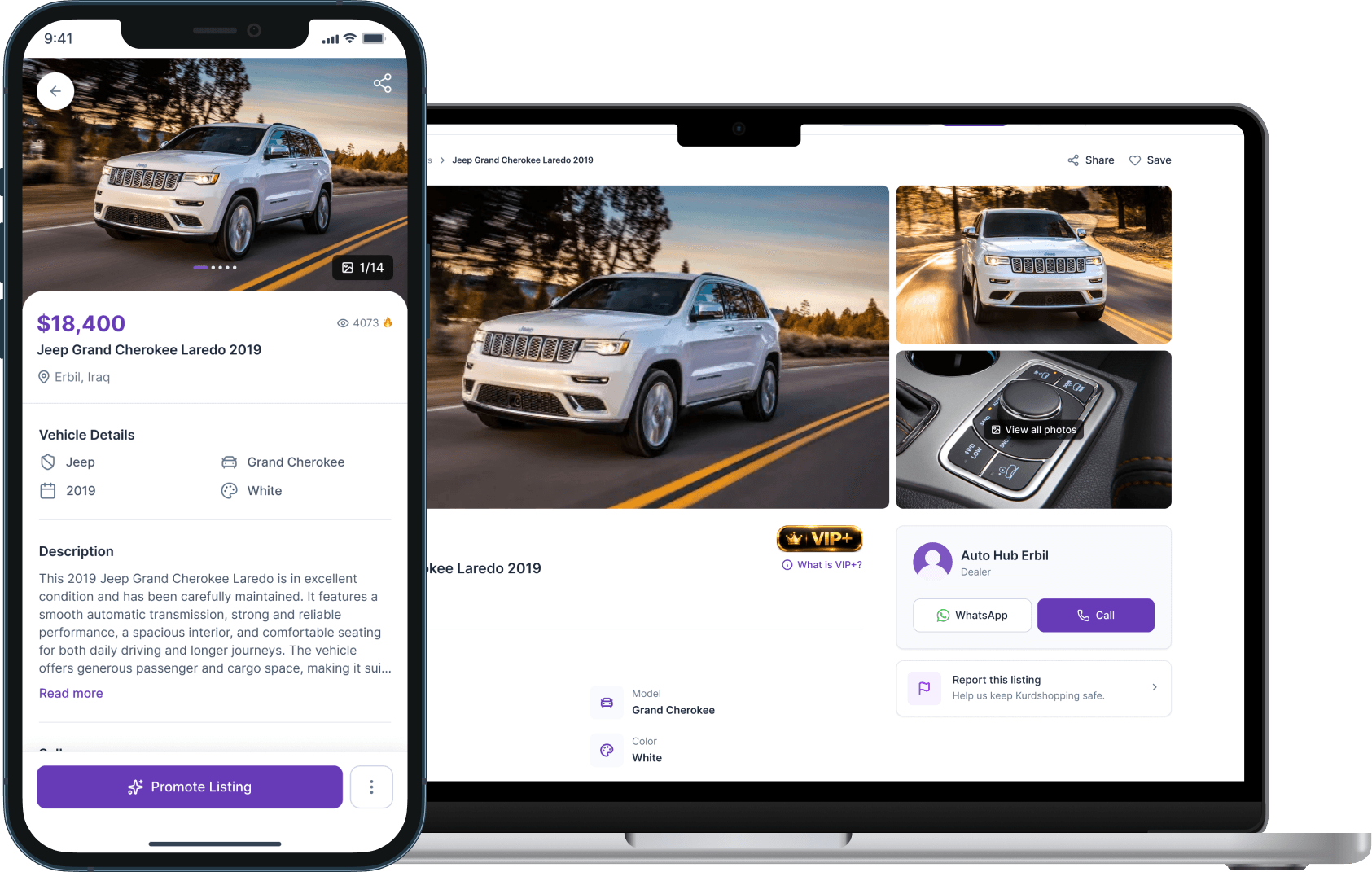 Kurd Shopping App and Web Previews