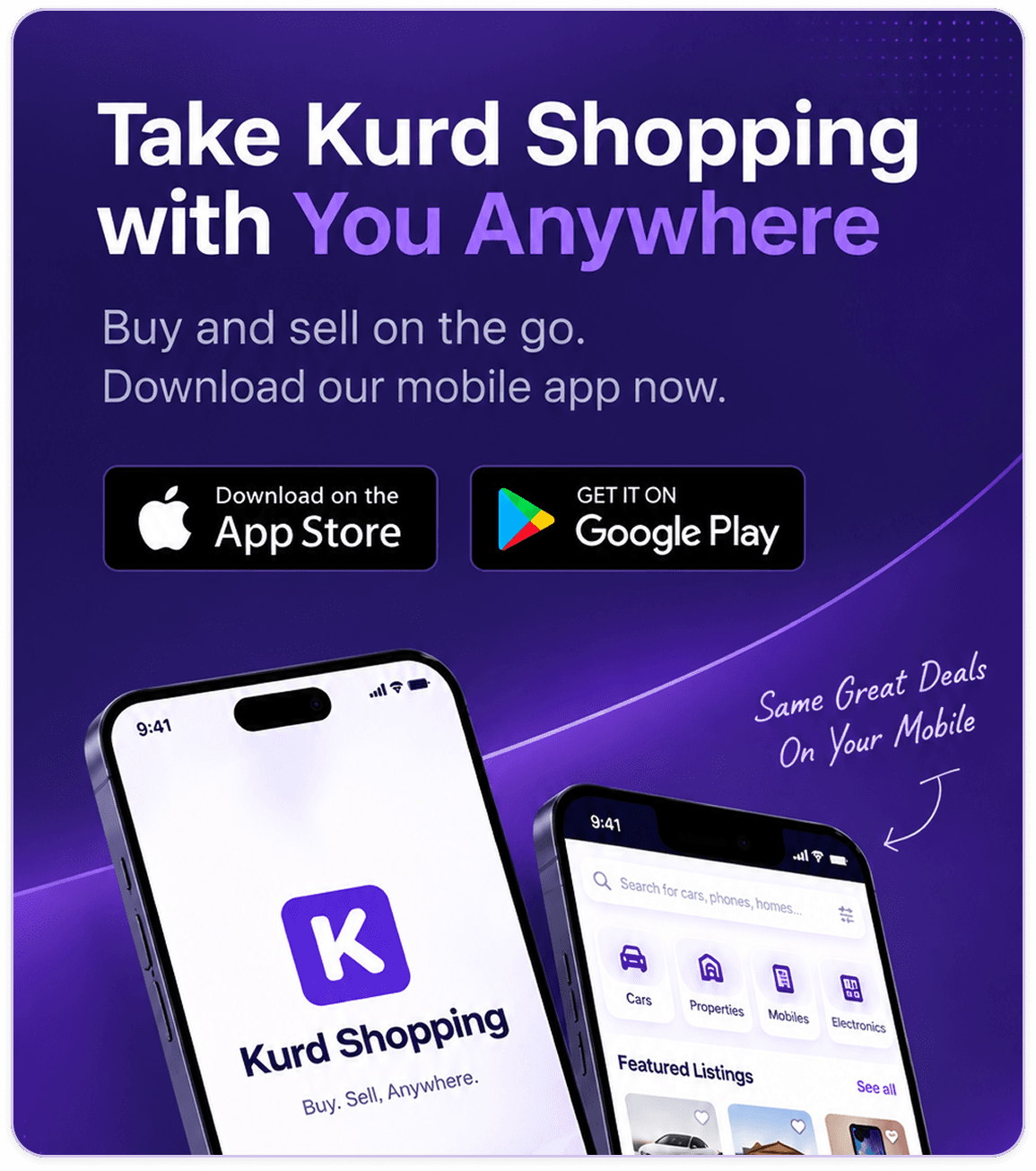Take Kurd Shopping with You Anywhere